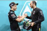 Franco Morbidelli (Petronas Yamaha) und Lewis Hamilton 