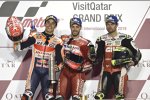 Marc Marquez (Honda), Andrea Dovizioso (Ducati) und Cal Crutchlow (LCR) 