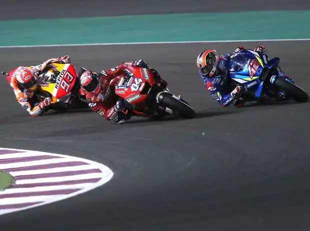 Titel-Bild zur News: Andrea Dovizioso, Marc Marquez, Alex Rins