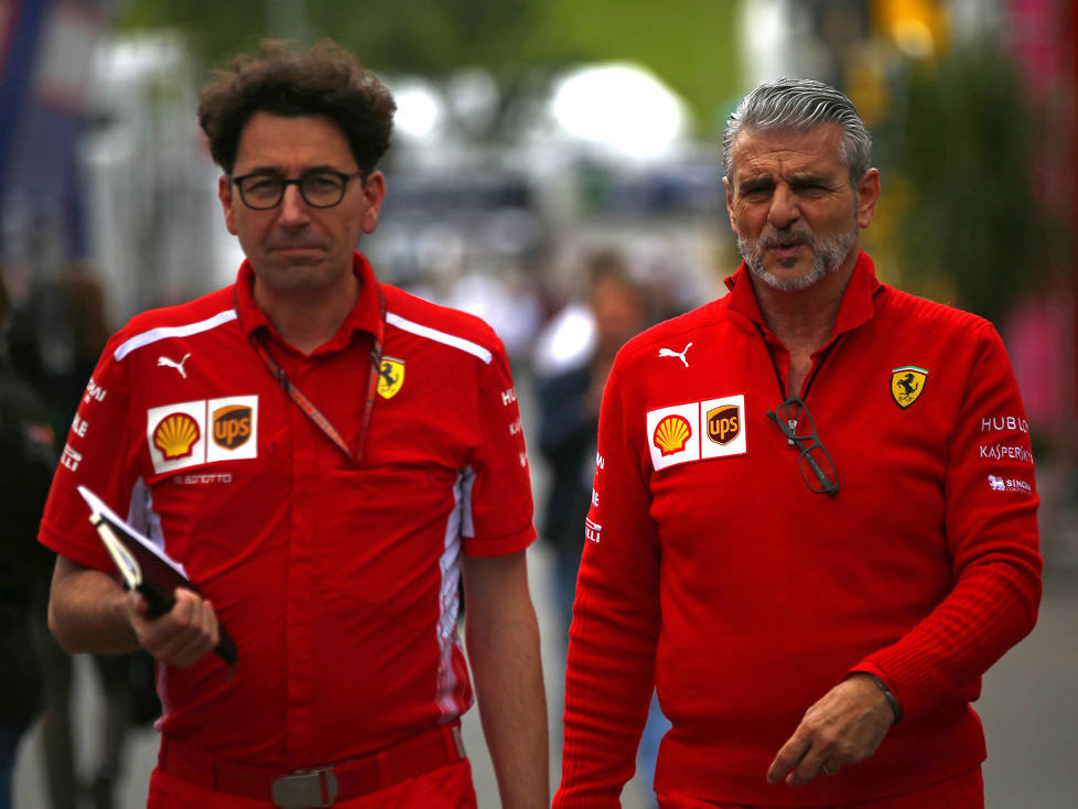 Mattia Binotto und Maurizio Arrivabene