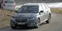 Bild zum Inhalt: Skoda Superb (2019) Facelift: Limousine und Combi fast ungetarnt