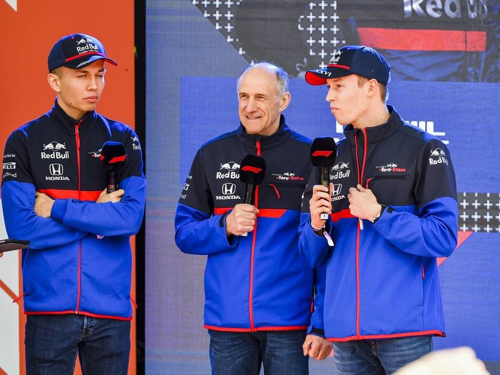 Mark Webber, Alexander Albon, Franz Tost, Daniil Kwjat