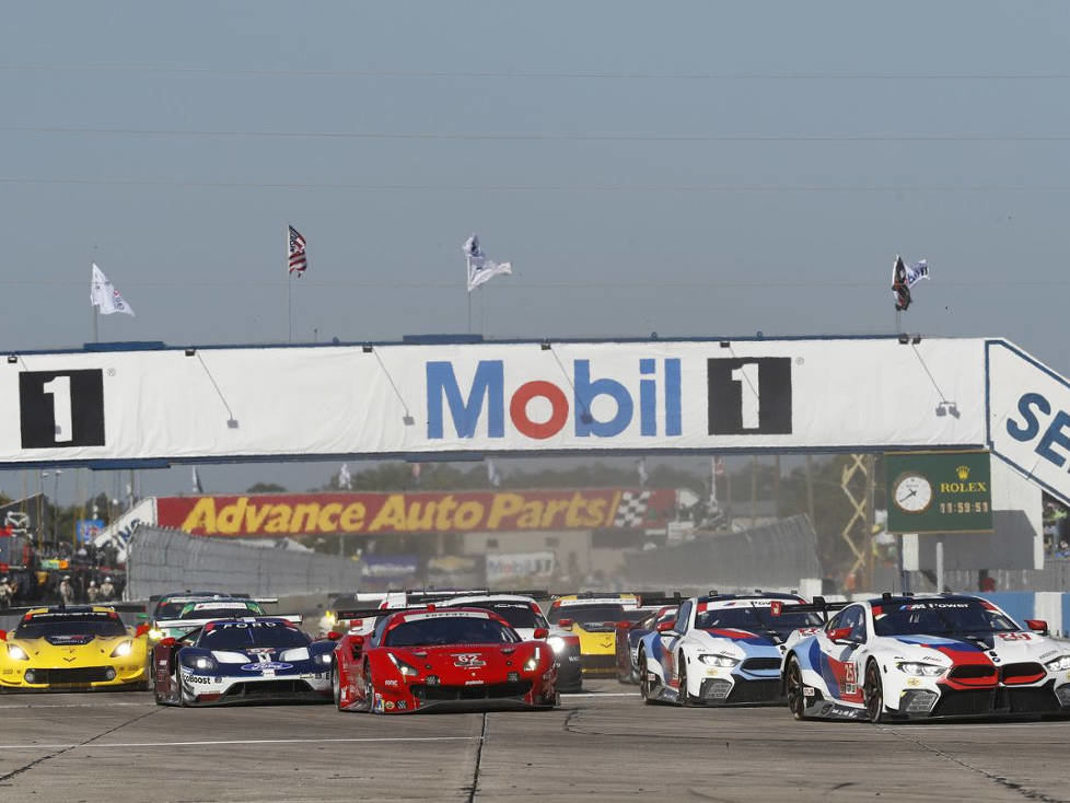 Action im GT-Feld bei den 12h Sebring 2018