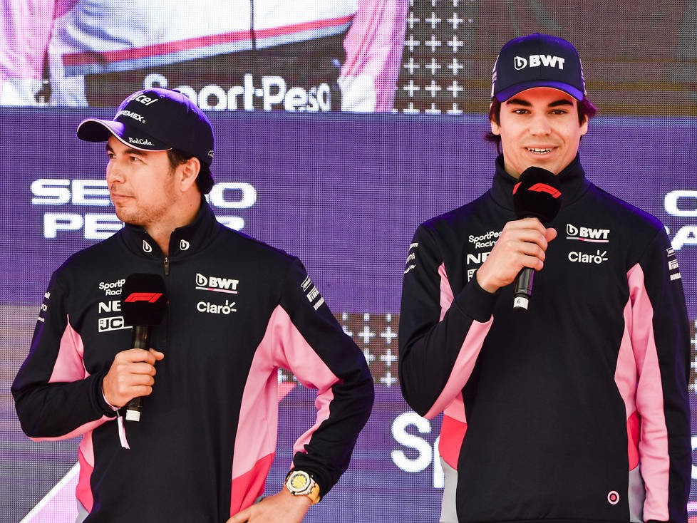 Otmar Szafnauer, Sergio Perez, Lance Stroll