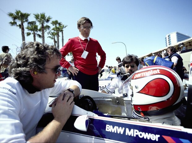 Nelson Piquet, Charlie Whiting, Bernie Ecclestone