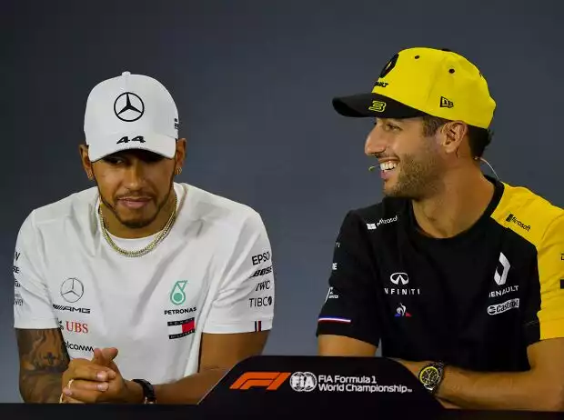 Lewis Hamilton, Daniel Ricciardo Titel-Bild zur News: Lewis Hamilton, Daniel Ricciardo