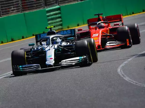Valtteri Bottas, Sebastian Vettel Titel-Bild zur News: Valtteri Bottas, Sebastian Vettel