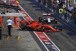 Charles Leclerc (Ferrari) und Kimi Räikkönen (Alfa Romeo) 