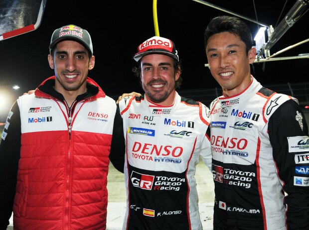 Fernando Alonso, Kazuki Nakajima, Sebastien Buemi