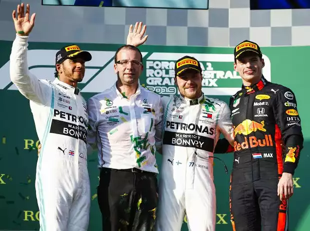 Lewis Hamilton, Valtteri Bottas, Max Verstappen Titel-Bild zur News: Lewis Hamilton, Valtteri Bottas, Max Verstappen