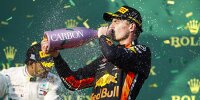 Bild zum Inhalt: Schneller als Ferrari: Red Bull jubelt über Verstappen-Podium