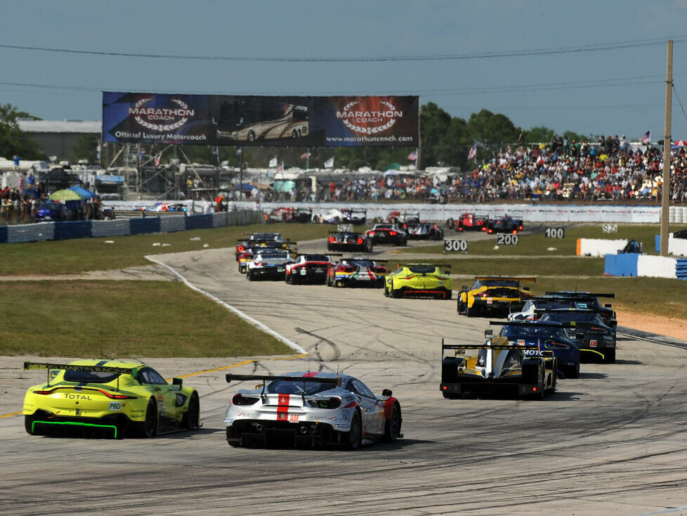 Renn-Action bei den 1.000 Meilen von Sebring 2019