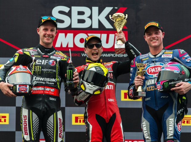 Alvaro Bautista, Jonathan Rea, Alex Lowes Alvaro Bautista, Jonathan Rea, Alex Lowes