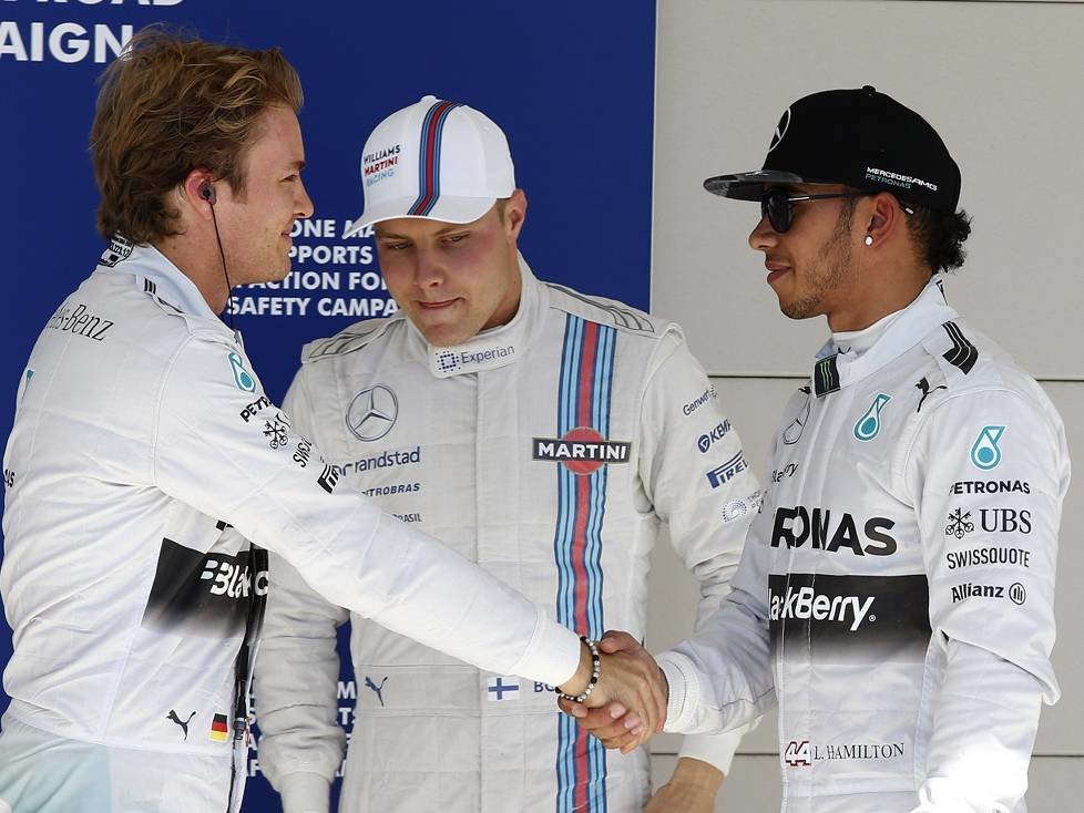 Nico Rosberg, Lewis Hamilton, Valtteri Bottas