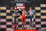 Jonathan Rea, Alvaro Bautista und Alex Lowes