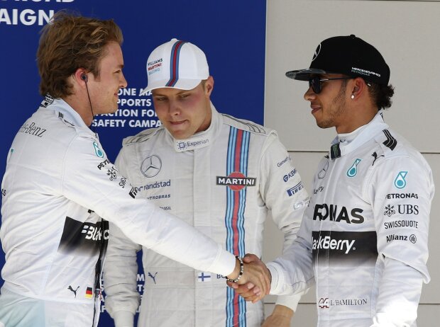 Nico Rosberg, Lewis Hamilton, Valtteri Bottas Nico Rosberg, Lewis Hamilton, Valtteri Bottas