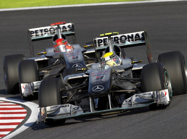 Michael Schumacher, Nico Rosberg Michael Schumacher, Nico Rosberg