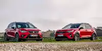 Bild zum Inhalt: Vergleichtest Kia Stonic vs. Seat Arona 2019: Wer gewinnt das SUV-Duell?