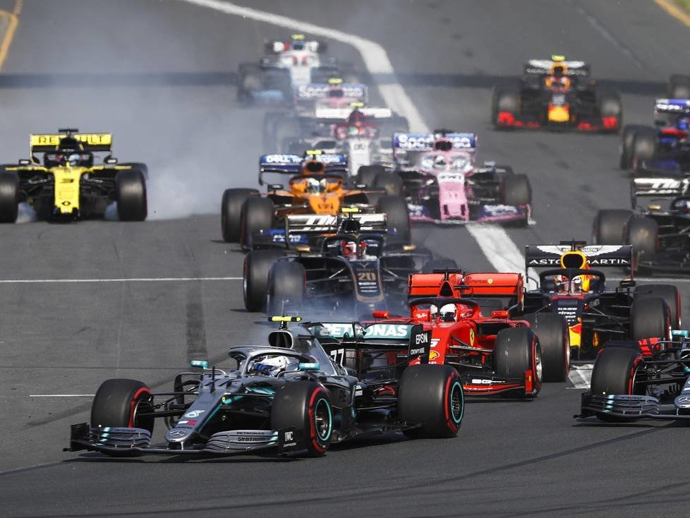 Valtteri Bottas, Lewis Hamilton, Sebastian Vettel, Charles Leclerc, Max Verstappen