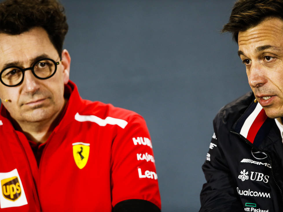 Mattia Binotto und Toto Wolff