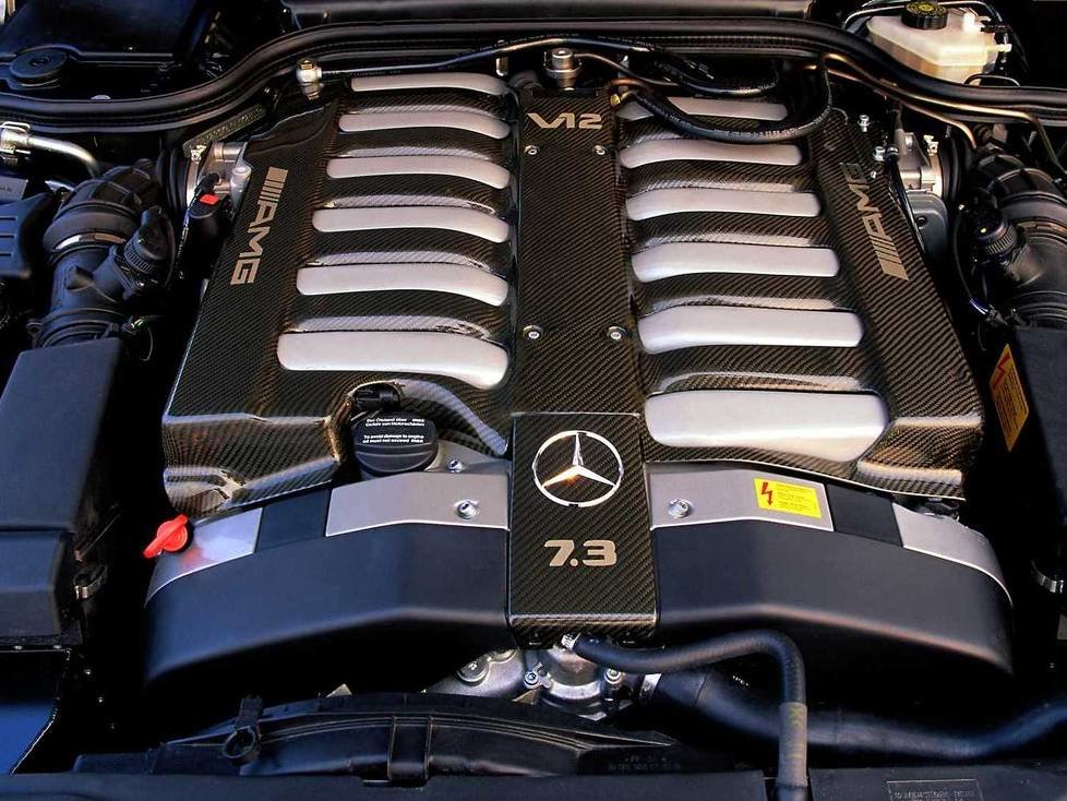 7,3-Liter-V12-Motor des Mercedes SL 73 AMG