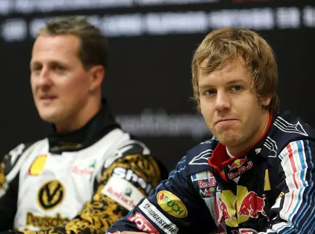 Michael Schumacher, Sebastian Vettel, Race of Champions 2009 Titel-Bild zur News: Michael Schumacher, Sebastian Vettel, Race of Champions 2009