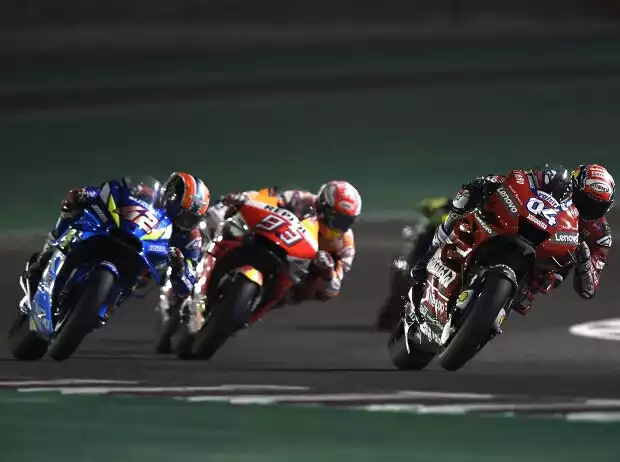 Andrea Dovizioso, Alex Rins, Marc Marquez Titel-Bild zur News: Andrea Dovizioso, Alex Rins, Marc Marquez