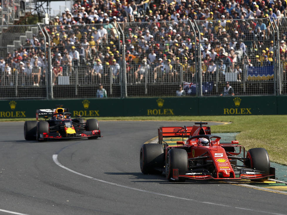 Sebastian Vettel, Max Verstappen