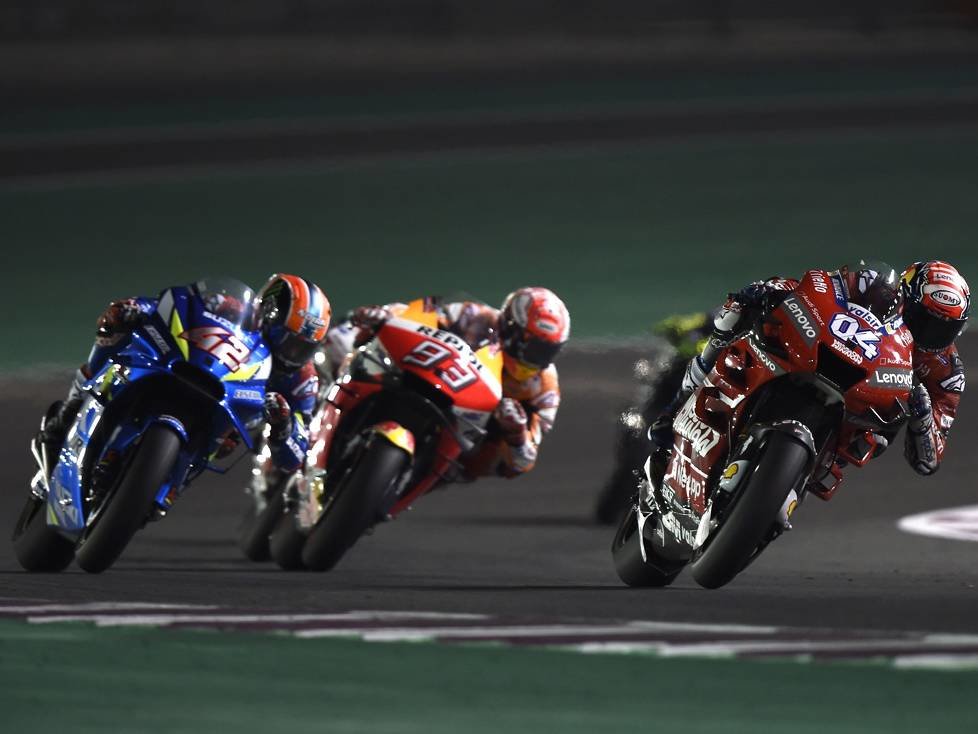 Andrea Dovizioso, Alex Rins, Marc Marquez