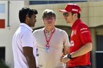 Karun Chandhok und Charles Leclerc (Ferrari) 