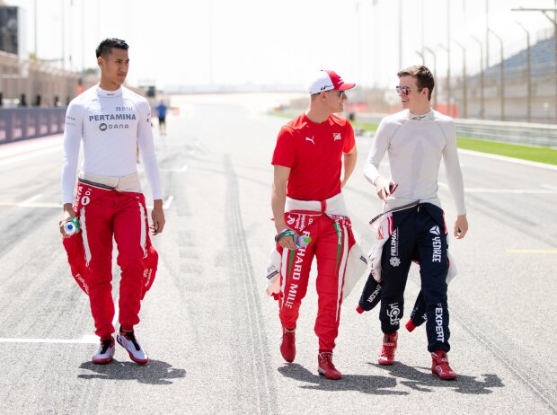 Sean Gelael, Mick Schumacher, Callum Ilott Sean Gelael, Mick Schumacher, Callum Ilott