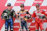 Marc Marquez (Honda), Maverick Vinales (Yamaha) und Andrea Dovizioso (Ducati) 