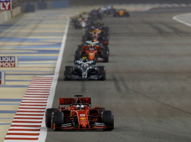 Titel-Bild zur News: Sebastian Vettel, Valtteri Bottas, Charles Leclerc