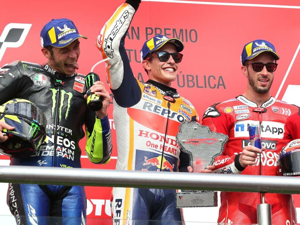 Marc Marquez, Andrea Dovizioso, Valentino Rossi