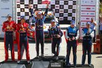 Thierry Neuville, Nicolas Gilsoul, Sebastien Ogier, Julien Ingrassia und Elfyn Evans 