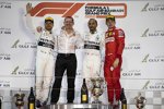 Valtteri Bottas (Mercedes), Lewis Hamilton (Mercedes) und Charles Leclerc (Ferrari) 