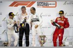 Valtteri Bottas (Mercedes), Lewis Hamilton (Mercedes) und Charles Leclerc (Ferrari) 