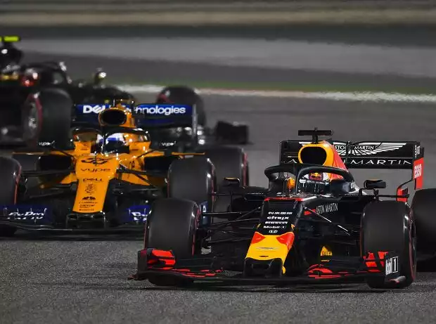 Titel-Bild zur News: Max Verstappen, Carlos Sainz, Kevin Magnussen