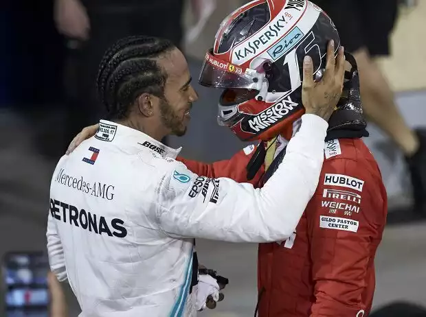 Lewis Hamilton, Charles Leclerc Titel-Bild zur News: Lewis Hamilton, Charles Leclerc