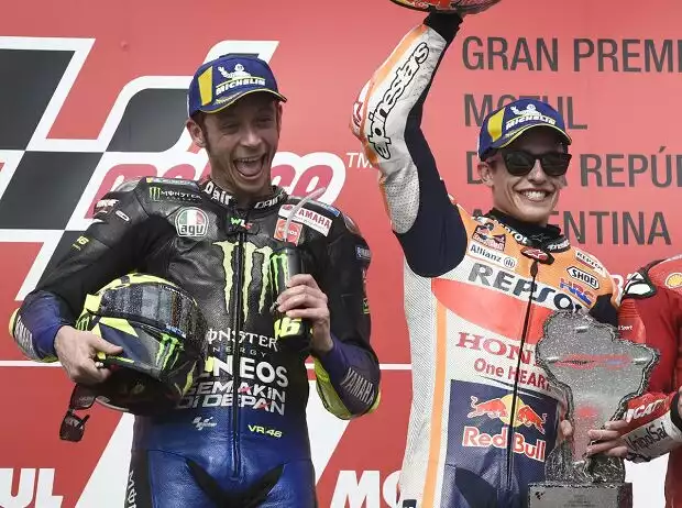 Titel-Bild zur News: Marc Marquez, Andrea Dovizioso, Valentino Rossi