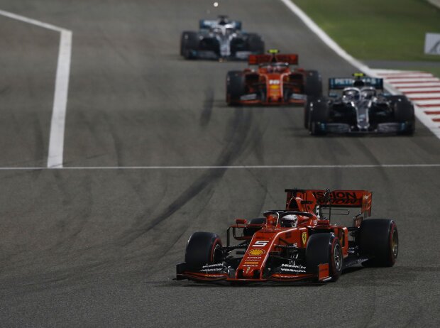 Titel-Bild zur News: Sebastian Vettel, Valtteri Bottas, Charles Leclerc, Lewis Hamilton