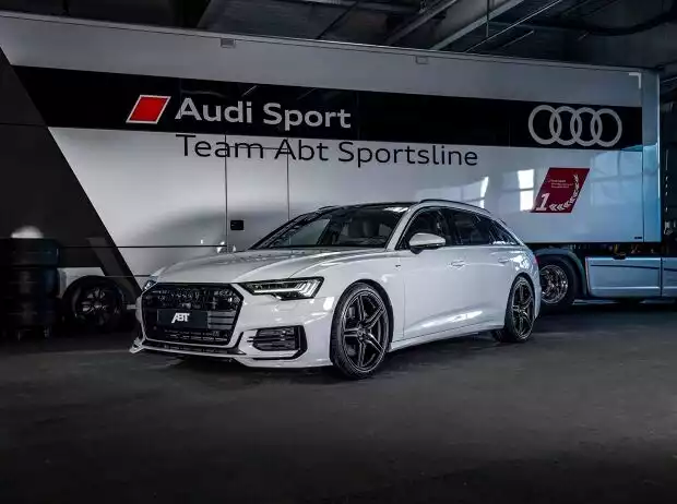 ABT A6 (2019), gletscherweiß mit Aeropaket Titel-Bild zur News: ABT A6 (2019), gletscherweiß mit Aeropaket