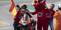 Bild zum Inhalt: Meilenstein für Ducati: Alvaro Bautista stellt in Aragon 350. WSBK-Sieg sicher