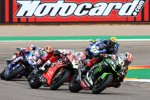 Jonathan Rea vor Chaz Davies und Alex Lowes