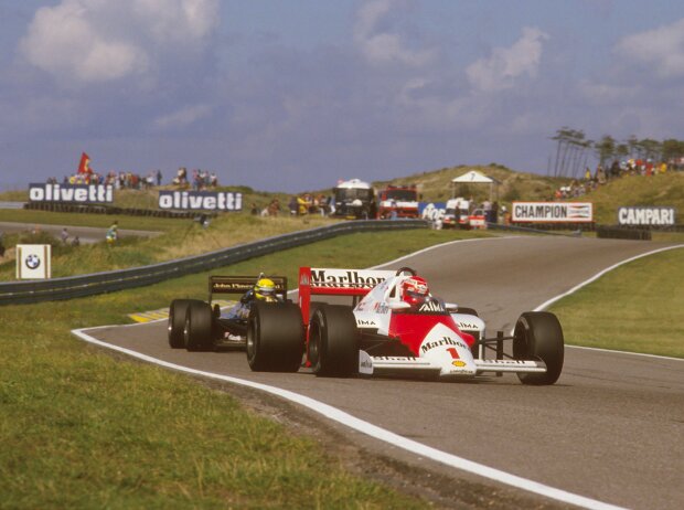 Titel-Bild zur News: Niki Lauda und Ayrton Senna