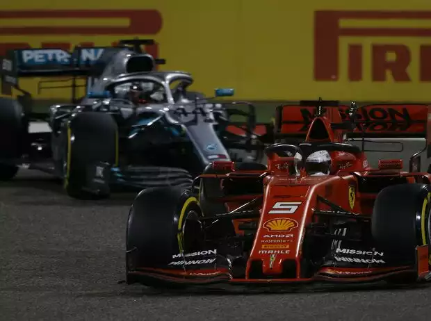 Titel-Bild zur News: Sebastian Vettel, Lewis Hamilton
