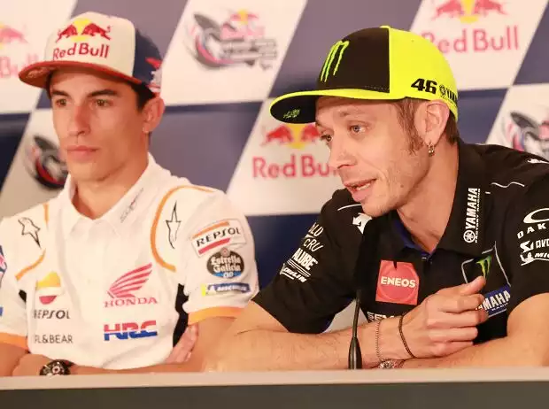 Marc Marquez, Valentino Rossi Titel-Bild zur News: Marc Marquez, Valentino Rossi