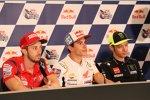 Andrea Dovizioso, Marc Marquez und Valentino Rossi 