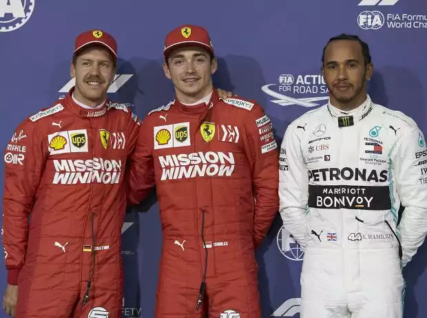 Sebastian Vettel, Charles Leclerc, Lewis Hamilton Titel-Bild zur News: Sebastian Vettel, Charles Leclerc, Lewis Hamilton
