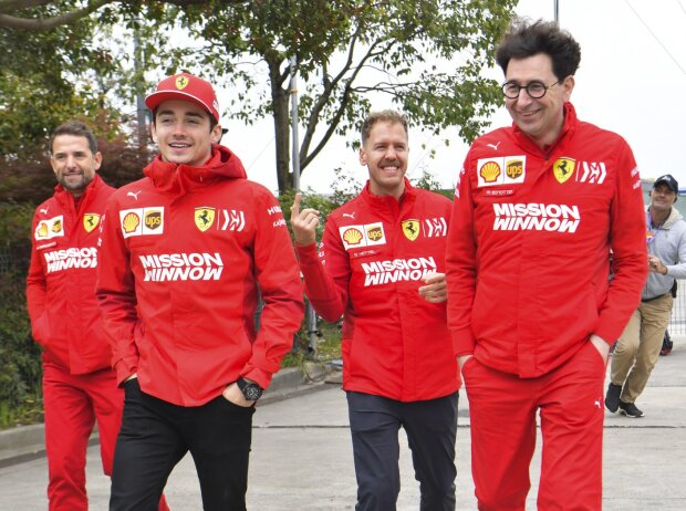 Charles Leclerc, Sebastian Vettel Charles Leclerc, Sebastian Vettel